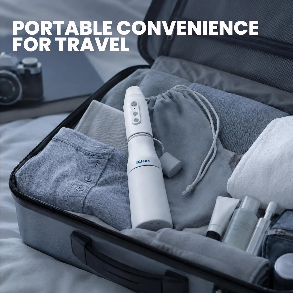 Portable Convenience for Travel - Bidet Packed in Suitcase